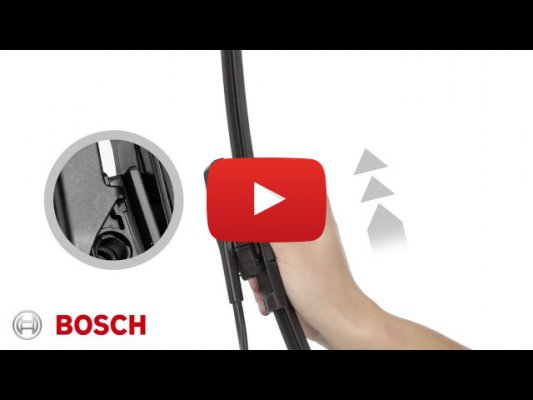 Как снять щетки бош Bosch AeroTwin A312S 600мм + 450мм на Renault Duster (2017г - 2022г) - Комплект 